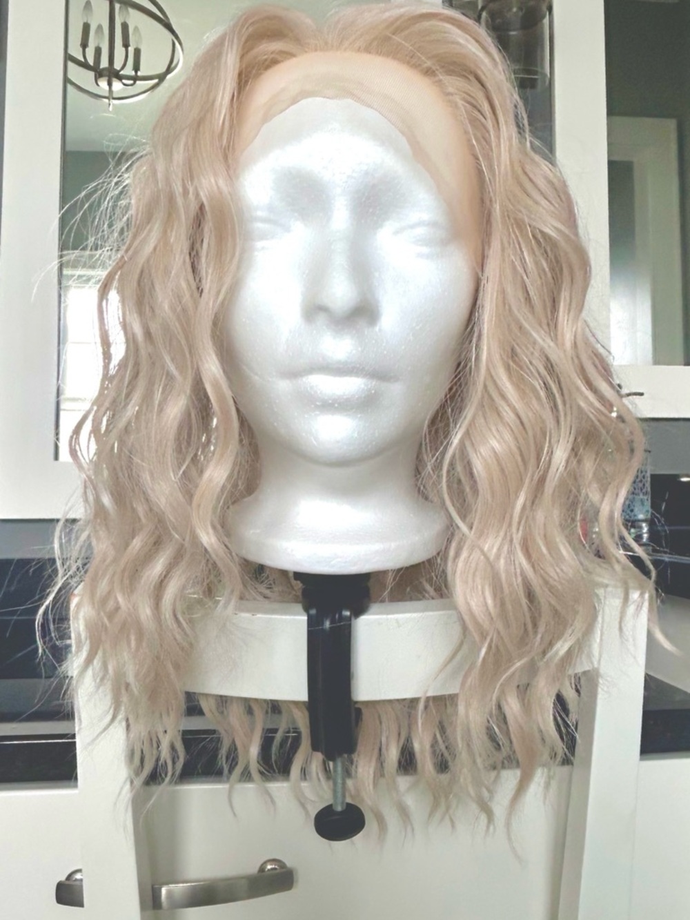 CSC Dolce (Blonde) curly wig - NWT, Standard Size, Scandi hairline, lace uncut